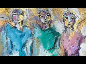 How to Create an Expressive Intuitive Painting - listening to your inner self 💗