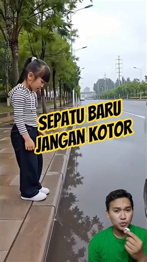 WADUH‼️ JALAN BECEK SEPATUKU KAN BARU😱🤣
