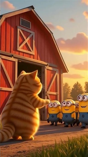 Ginger cat accidentally invented many minions #YouTubeShorts#YouTube#YouTubeChannel#Viral#Trending