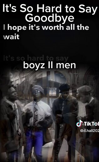 Boyz II Men 1991: It's So Hard to Say Goodbye Music Video