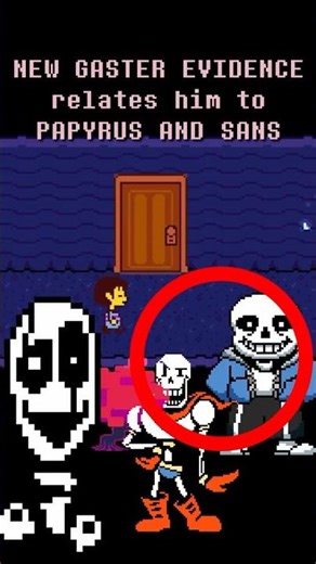 GASTER is RELATED to SANS AND PAPYRUS from UNDERTALE?? #undertale #deltarune #tobyfox #gaster #sans