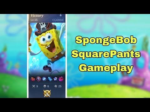 Using the Free Collab SpongeBob Skin | Cyclops Gameplay | MLBB