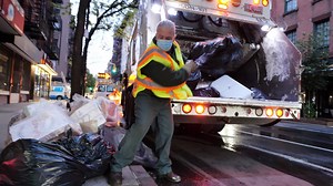 Collecting refuse and recycling was already one of the most dangerous jobs in the US. Now sanitation workers are on the frontlines of the coronavirus pandemic. | Business Insider Today