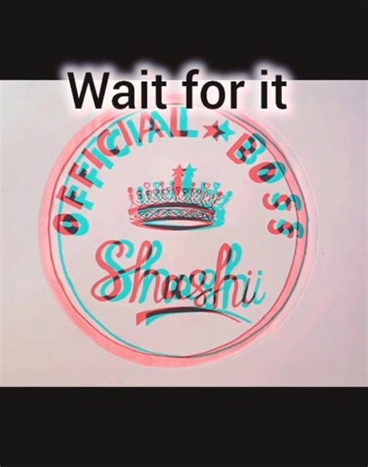 Official Boss Shashi - Hand-Drawn Logo Reveal | Queen Crown Design #shorts #sapnachauhanart #artist