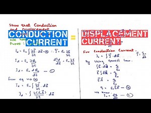 Displacement current is equal to conduction current lec8