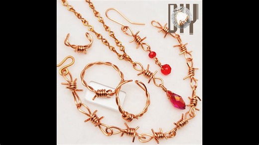 Barbed wire | rings | bracelet | pendant | earrings | Halloween 864 @LanAnhHandmade #Shorts