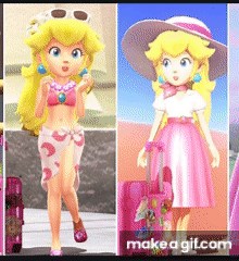 Princess peach on Make a GIF