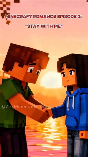 Minecraft Romance Episode 2: Stay With Me ll #shorts #minecraft
