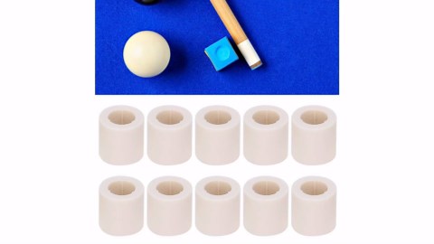 Billiard Stick Ferrules, 40Pcs Billiard Cue Ferrules, Fiber Billiards Stick Pool Cue Ferrules Replacement Pool Cue Stick Ferrules Set Rod Repairing Tool Billiard Accessories(13MM, 0.5 inch)