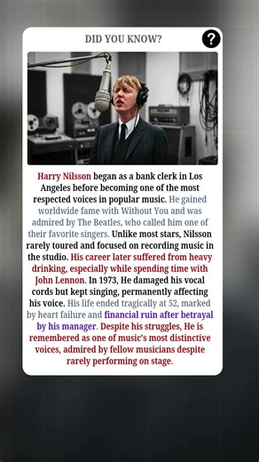 Harry Nilsson’s Brilliant but Painful Story