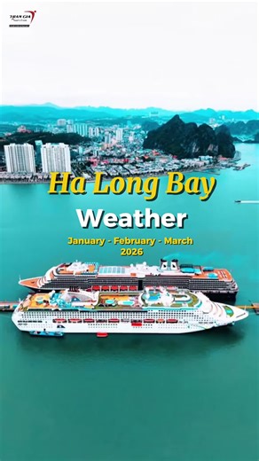 Ha Long Bay Weather Guide 2026 🌤️ Visiting Ha Long Bay in early 2026? WATCH THIS before you pack! 🎒🇻🇳 Here is your official weather forecast to plan the perfect trip! Share this with your travel buddy! ✈️ Read the PINNED COMMENT to master the chant! 👇 ✈️📩 Want to party like a local? Click the link in bio or DM us! #TranGiaTravel #VietnamTravel #HaLongBay #HaLongBayWeather #TravelGuide Tran Gia Journey – Youth journeys, unforgettable experiences ✨ 👉🏻 Watch full video on TikTok