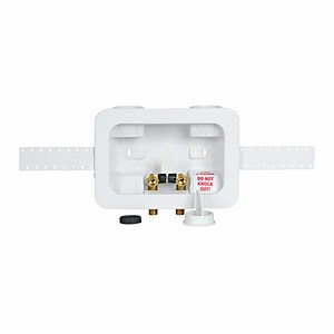 Oatey 38241 1/4 Turn F1807 PEX Washing Machine Outlet Box