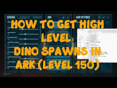Get High Level Dino Spawns in Ark Survival Evolved Single Player Upto 150