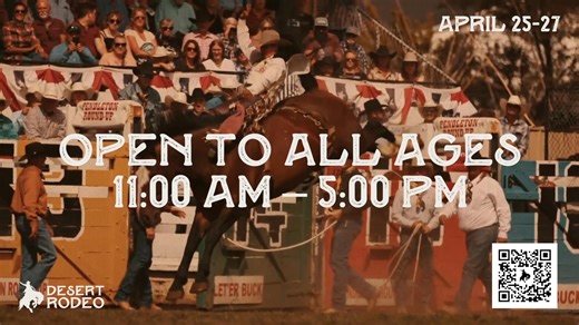 🎉 Saddle up, Coachella Valley! Desert Rodeo is riding into town April 25–27 at the Desert International Horse Park in Thermal — and it’s going to be WILD! 🐎🌵 From barrel racing to bull riding, team roping to bareback thrills, this high-energy event by the award-winning Flying U Rodeo will have your boots stomping and your heart racing! 🍔🥃 Come hungry — with festival bars, cookout classics, light bites, and even specialty cocktails in premium areas, the food and drinks are just as exciting a