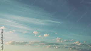 Witness a stunning retro sunset as the sky transforms into vibrant hues, highlighted by soft clouds drifting throughout. Tranquil atmosphere evokes a sense of peace and reflection. Time lapse motion Stock Video