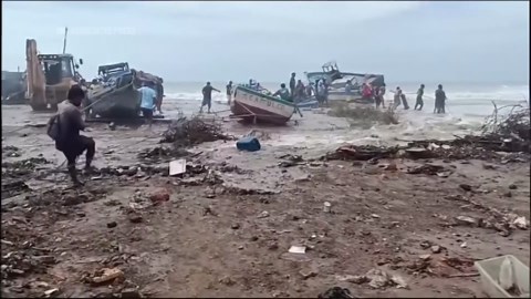 Large waves wreak havoc on coastal communities and fisheries in northern Peru