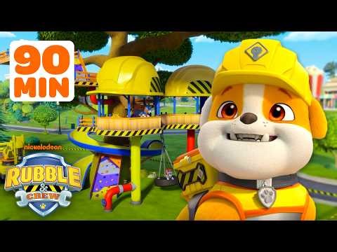 Rubble's Best Construction Solutions! 🛠️ | 90 Minutes | Rubble & Crew
