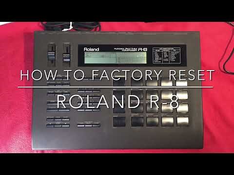 How to factory reset (initialize) Roland R-8.