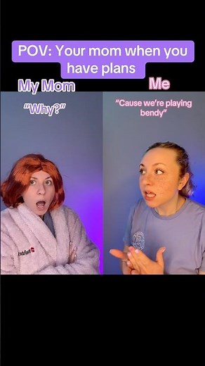 POV: Your mom when you have plans (cause we're playing bendy) #bendy #shorts #moms