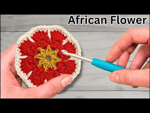 AFRICAN FLOWER MOTIF | Easy Crochet Tutorial
