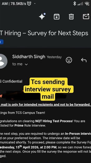 TCS INTERVIEW SURVEY| #tcs #tcsnqt #tcsdigital #tcsprime #tcsinterview #tcsoffcampus