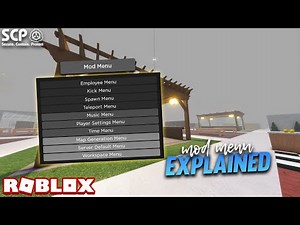 WHAT'S INSIDE THE MOD MENU? • Roblox SCP-3008