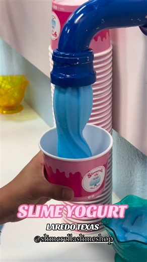 Slimerella Slime Shop on Instagram: "Slime yogurt at slimerella slime shop! The perfect slime experience here in Laredo Texas! 2402 bob bullock loop & 7609 McPherson road ( NOW OPEN visit our vending slime machines at mall Del Norte 🤗💖 Shop slimes on our website ( slimerellaslimeshop.com ) . . . #slime #texas #viral #slimeshop #trendingreels #trending #slimerella #trend #viralvideos #viralreels"