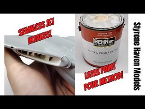 How To! | Seamless Scale Model Jet Intakes Using The Latex House Paint Pour Method. No Sanding!