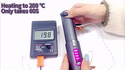 B-Qtech Cordless Hair Straightener & Curler 2-in-1, Rechargeable, Fast Heat-Up, Travel-Friendly, Grey