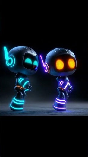 Colorful Dancing Robots! Baby Sensory Video #Shorts