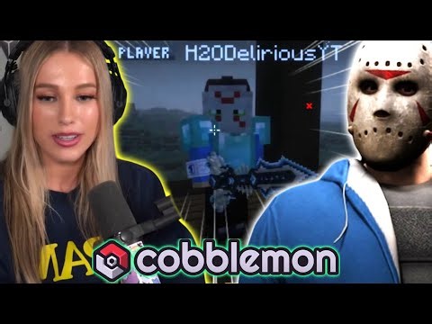 Emerome And ‪@H2ODelirious‬ Raiding And Building Houses In Minecraft Cobblemon...