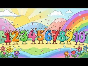 🌟 The Little Number Rhyme! | Fun Counting Poem for Kids | Learn Numbers 1-10 with Rhymes!