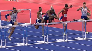 660K views · 12K reactions | The world record-holder becomes the world champion  Watch as 's Grant Holloway grabs 60m hurdles #WorldIndoorChamps gold after equalling the world record in the semi-finals  | World Athletics | Facebook