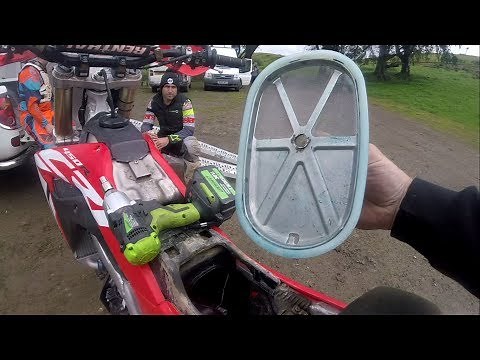 Honda CRF 450r air box Modification, dirt bike fix