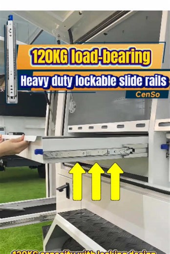 Heavy-duty locking slide rails for a variety of automotive projects#CenSo#sliderails#drawerslide#Heavydutysliderails#drawerslidesmanufacturers#AutoModding #RVMods #CamperBuilders #CampingGearMakers