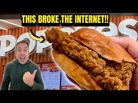 POPEYES | FULL MENU TASTE TEST | US King Of Fried Chicken Moves To The UK!