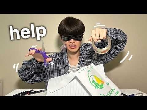 making a blind bag BLINDFOLDED...