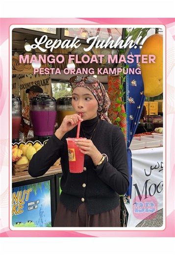 ORIGINAL JUICE 100% hanya di Mango Float Master! Berbaki 3 hari gik kita semua serbu di Pesta Orang Kampung 2.0! 🤍😆 @Manggo Float Master SARAWAK @PESTA ORANG KAMPUNG 📍 Mango Float Master, Parkir Stadium Negeri Sarawak 📆 7 Januari - 11 Januari 2026 #lepakjuhh #borneobabes #kuchingsarawak #pestaorangkampung #fyppppppppppppppppppppppp