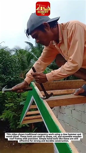 Traditional Roof Framing Technique Using Simple Hand Tools
