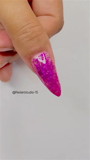Diy glitter+polygel extension 💅😍 #nails #nailgelart #naildesign #nailtutorial #nailart #gelnails