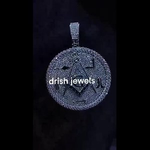 Masonic Freemason G Compass Circle Pendant Charm in 925 Sterling Silver With VVS1 Moissanite Test Passer Symbolises Luck and Unity - Etsy