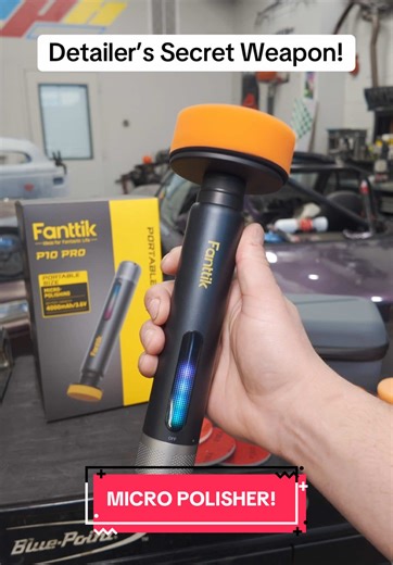 Where has this been all my life?! This new micro polisher kit by @Fanttik is a complete game changer when it comes to detailing! #fanttik #p10pro #detailing #rupes #griotsgarage #paintcorrection #toolreview #tooltesting #unboxing
