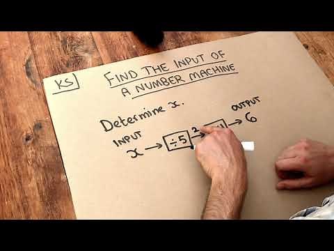 Key Skill - Find the Input of a Number Machine