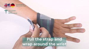 OPPO 2383 Adjustable Wrist Compression Wrap with Thumb Loop for Fitness, Weightlifting, Tendonitis, Carpal Tunnel Arthritis, Pain Relief - Fits Both Right and Left Hand (Gray, One Size, 1 Pack)