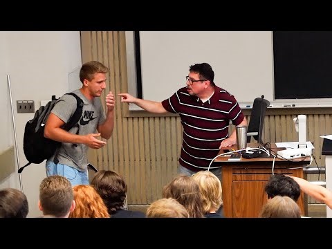 Puking In College Lecture Prank!