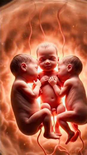 PRECIOUS MOMENTS OF TRIPLETS INSIDE THE WOMB (3D ANIMATION)