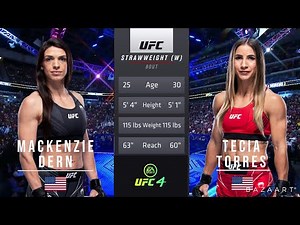 MACKENZIE DERN VS TECIA TORRES FULL FIGHT UFC 273