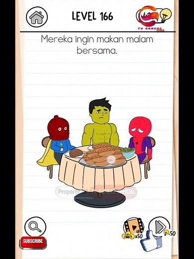 GAME BRAIN TEST 3 LEVEL 166 Walkthrough