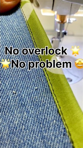No Overlock? Do This Instead! Easy Sewing Trick #sewing #diy #tricks #usa #tips