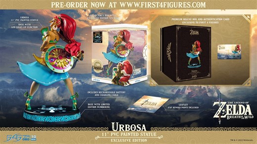 First 4 Figures reveals Zelda: Breath of the Wild Urbosa statue, pre-orders open